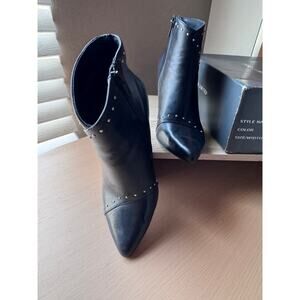The Limited Trixa Black Studded Ankle Boots - Size 6M New With Box